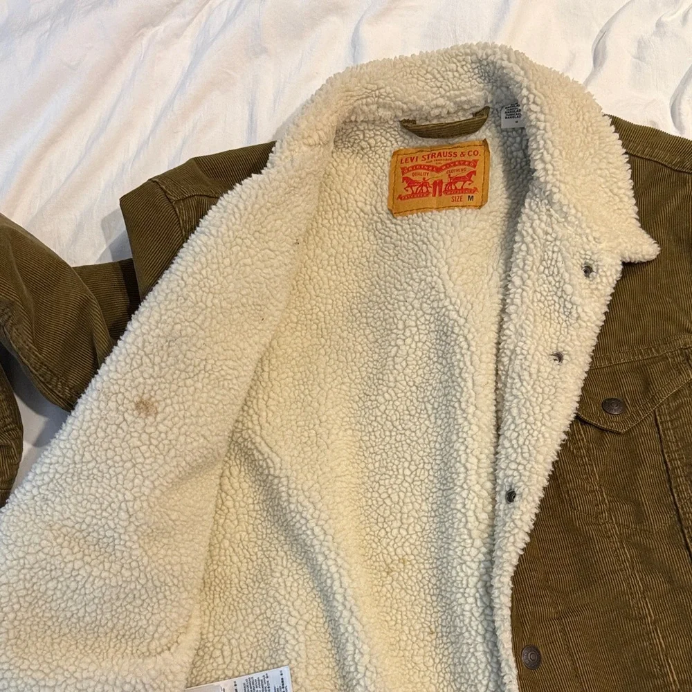 Levi's Brown Sherpa Lined Jacket - Picture 4 of 4